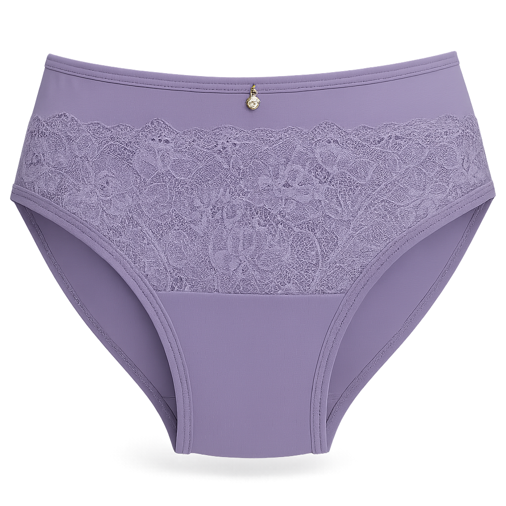 Lirio – Panty (trusa) bikini con encaje, tiro medio