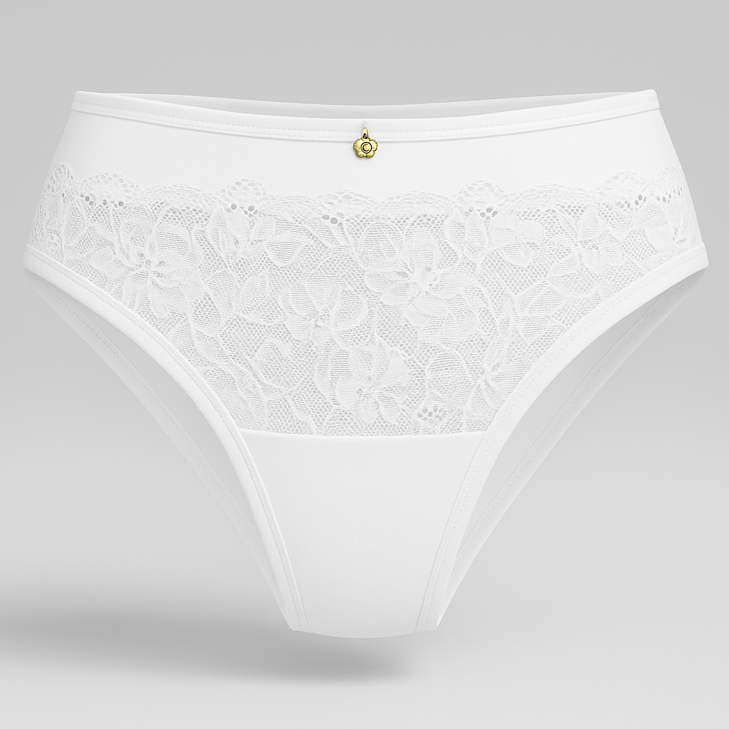 Lirio – Panty (trusa) bikini con encaje, tiro medio